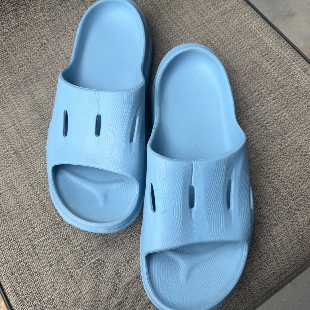 Hoka Ora Recovery Slide 3 Mens 11 Light Blue Comfort Sandals 1134527